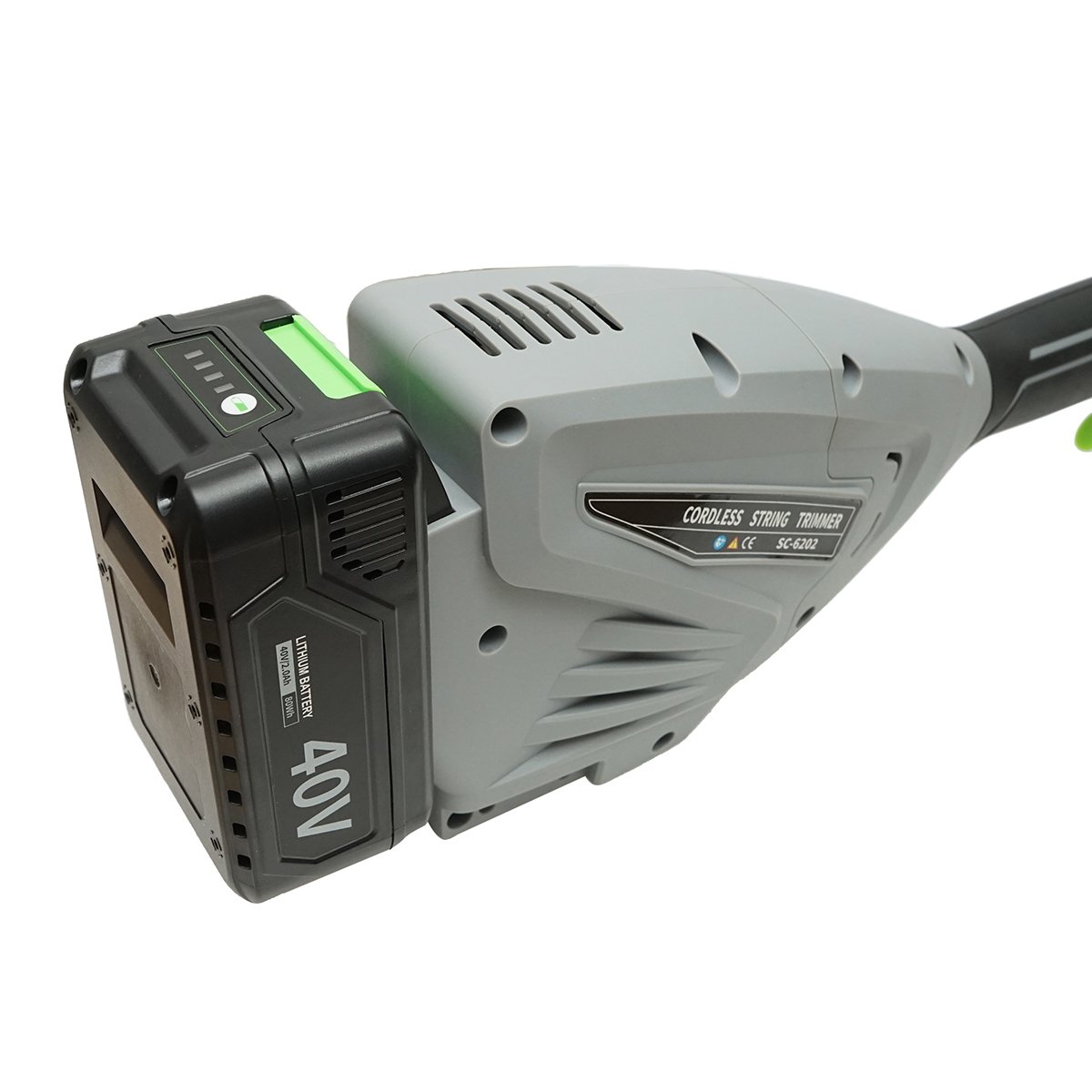 Motocoasa electrica multifunctionala 1500W, acumulator 40V/2Ah, viteza 8000 r/min, disc vidia si accesorii incluse